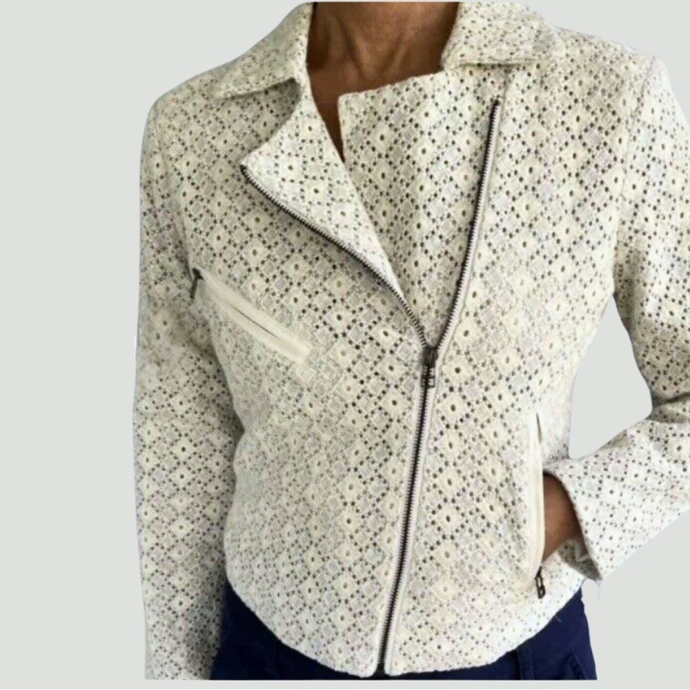 Anthropologie x Dolan Jacket | Rossi | Eyelet | Moto | Medium